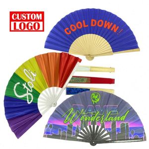 Abanico de Mano Personalizado de Alta Calidad, Impreso con Logotipo, Plegable, Abanico de Mano Personalizado de Alta Calidad - Product Image 1
