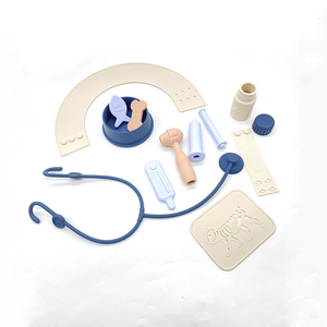 2024 nuevo juego de médico de juego de simulación para niñas y niños <span class=keywords><strong>regalo</strong></span> de cumpleaños, juguetes de veterinario de juego de cuidado de perros, conjunto de veterinario para niños pequeños - Product Image 1