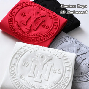 Hochwertiges Blanko-Baumwoll-T-Shirt mit lockerer Passform, Mindestbestellmenge 1, Prägedruck, überschnittene Schultern, schweres Gewicht, individuell bedrucktes Logo, Oversize-T-Shirt - Product Image 1