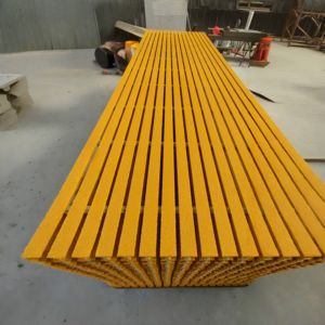 引張りガラス格子滑り止め軽量成形FRPプラットフォームフローリング通路耐久性工業用グリット表面 - Product Image 2