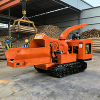 Broyeur de bois populaire en Russie, grande capacité, déchiqueteur de bois portable, broyeur de déchets de bois à alimentation automatique