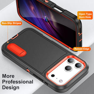 Pour iPhone 17 coque de téléphone nouvelle sensation de peau défenseur support anti-usure anti-chute housse de protection Compatible avec iPhone 16 15 14 13 12 - Product Image 3