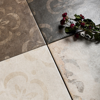 Carreaux antidérapants en céramique mate à motifs 300x300mm, absorption d'eau <0,5%, adaptés aux salles de bain et aux salons, haute qualité