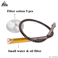 Selang Kompresor Selam Pompa Pcp, Pompa Kompresor Tekanan Tinggi 63mpa/9000psi, Tabung Fitting Konektor dengan Pemisah Oli dan Katun Filter