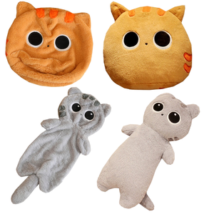 Venta al por mayor nueva caricatura gato negro peluche muñeca almohada larga gato gris muñeca para niñas divertido abrazo dormir Regalo <span class=keywords><strong>de</strong></span> Cumpleaños <span class=keywords><strong>de</strong></span> fábrica - Product Image 2