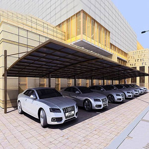 Abri de voiture moderne en métal sur mesure pour <span class=keywords><strong>2</strong></span> véhicules, conception pergola à montage unique, abri de voiture pare-soleil - Product Image 6