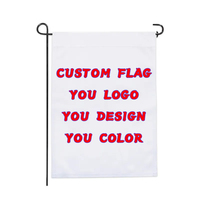 Drapeaux de jardin vierges de qualité supérieure, prix imbattable, vente en gros du fabricant, 12x18 double face