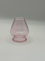 Bol à matcha japonais personnalisé pour la cérémonie du thé, bol à thé en verre martelé et accessoires, bol à matcha en verre rose avec bec verseur