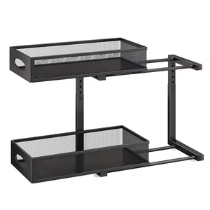 Vente en gros de 2 paquets d'organisateurs de <span class=keywords><strong>placard</strong></span> coulissants pour salle de bain et cuisine, <span class=keywords><strong>sous</strong></span> l'évier, avec étagère à 2 niveaux <span class=keywords><strong>sous</strong></span> l'évier - Product Image 6
