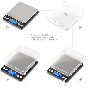 J&R Hochpräzise Bestseller Digitale Friseurwaage 3kg 0,1g Küchenwaage für Lebensmittel - Product Image 4