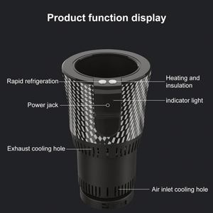 Design Vehicle Intelligent Smart Cooler Warmer Holder Electric Portable Cooling Cup Car Interior Accessories - Product Image 3