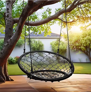 Chaise suspendue moderne en métal pour l'extérieur, mobilier <span class=keywords><strong>de</strong></span> <span class=keywords><strong>jardin</strong></span> et loisirs, ensemble <span class=keywords><strong>de</strong></span> balançoire pour enfants - Product Image 2