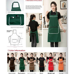 2025 OEM Dày Của Phụ Nữ Hoa Nhà Bếp Tạp Dề Nhiệm Vụ Nặng Nề Không Thấm Nước Đồng Bằng Màu Sắc Đầu Bếp Nấu Ăn Biểu Tượng Tùy Chỉnh Có Thể Điều Chỉnh Cho Thợ Cắt Tóc - Product Image 5