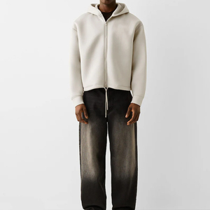 OEM Low Moq Custom Streetwear Clothing Manufacturer <strong>Blanket</strong> <strong>Hoodie</strong> <strong>Oversized</strong> Men Zip up <strong>Hoodie</strong> - Product Image 3