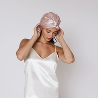 Topi tidur unisex dari sutra murbei 100% grosir dan sesuai pesanan