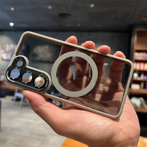 Lente di lusso anello in metallo custodie magnetiche per <span class=keywords><strong>Samsung</strong></span> S25 S24 S23 S22 Ultra <span class=keywords><strong>Plus</strong></span> S21 <span class=keywords><strong>S20</strong></span> FE antiurto HD trasparente <span class=keywords><strong>Cover</strong></span> trasparente - Product Image 5