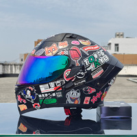 Casque de moto rétro personnalisable en ABS pour hommes et femmes, intégral, certifié DOT et CCC, double visière, taille XL, universel, toutes saisons