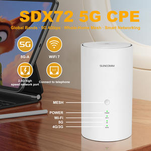 Nuovo Router 5G CPE SUNCOMM SDX72 con SIM X72 BE7200 WiFi 7 Dual Band NFC Porta VoIP Mesh NSA SA NR Cellulare 5G per Casa - Product Image 1