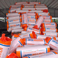 R11 3.5" Rollo de Fibra de Vidrio Marrón con Revestimiento de Aluminio UL ASTM E84 Clase A para Aislamiento de Techos y Paredes Residenciales en EE. UU. y Canadá