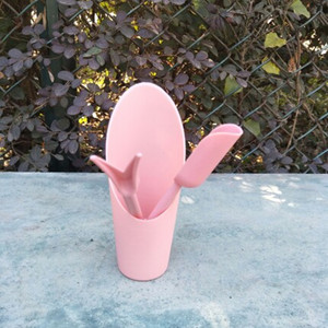 Juego de herramientas de jardinería, trasplantador de plástico rosa ligero para plantar suculentas - Product Image 5