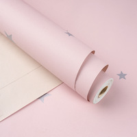 Revêtement mural minimaliste auto-adhésif en PVC, imperméable, résistant à l'humidité, antibactérien et anti-taches, idéal pour les dortoirs et les foyers d'enfants