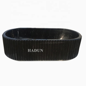 Marmor Badewanne Freistehende Badewanne aus grünem Marmor zum Verkauf - Product Image 6