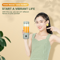 Mixeur de Jus Portable Pratique Rose et Vert, Blender à Smoothie Moulinex Mono-Portion pour Fruits et Jus d'Orange