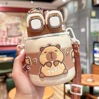 620ml enfants en acier inoxydable Thermos tasse nouvelle tendance dessin animé poupée Panda ours à la mode isolé sous vide bouteille d'eau pour