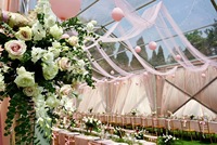 Tente de mariage de luxe de haute qualité avec auvent en acier, design modulaire pour scène et exposition