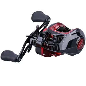 Ad alta Velocità 10Kg Max Trascina 18 + 1Bb 7.2:1 Bobina di Pesca Lancio Delle Esche E Baitcasting, Asta di pesca Combo Doppio Freno Sistema di Ruota Pesca