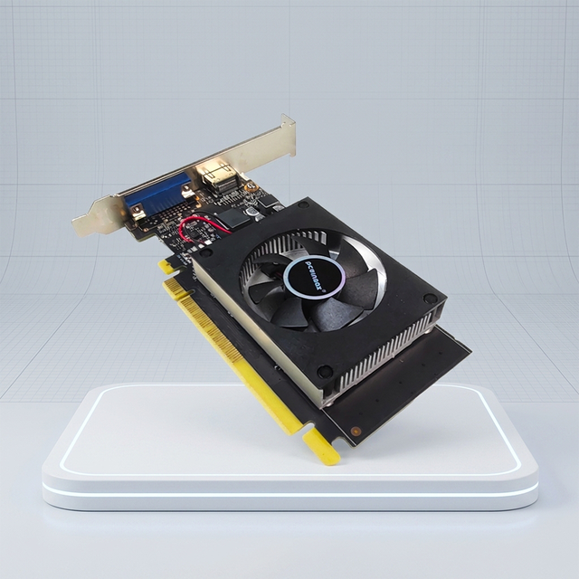 PCWINMAX OEM/ODM GT 710 2GB GDDR5 64Bit Low Profile Single-Fan Video Card Brand New Plug-and-Play for Legacy Desktop PC Upgrade