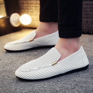 Los Zapatos Náuticos Más Populares, Económicos y Ligeros, Mocasines Blancos con Rayas para Conducir, para Hombre - Product Image 2