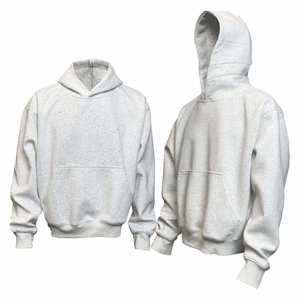 H5455 Clothes Vendor Wholesale Custom Solid Color 360 Gsm Cotton Blends Boxy Oversized Hoodies Men's Hoodies - Product Image 2