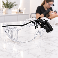 Lampe UV pour le durcissement des cils 5W, lampe UV à clipser avec pédale, spot lumineux réglable, mains libres pour la colle d'extension de cils
