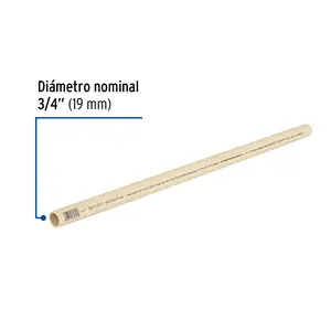 Caja con 10 unidades de tubería hidráulica 3-4 CPVC RD 13,5, 3m, 0,5 kg, FOSET - Product Image 2