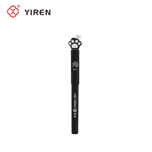 Stylo plume magnétique YIREN noir et blanc, motif dessin animé mignon, amusant, effaçable, en acier inoxydable, écriture fluide, ensemble pour étudiants, idéal pour l'école - Product Image 2