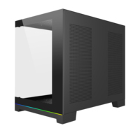 Casing populer komputer Mid Tower kinerja tinggi Casing Gaming mikro Atx Casing Pc Seaview sarung kaca Tempered