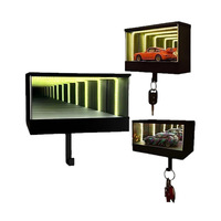 Meilleure vente transfrontalière : Porte-clés de garage en plastique Infinity, porte-clés mural moderne et minimaliste à thème de Noël avec boucle