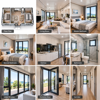 QIANBANG – Maison pliante modulaire moderne à double aile de 20 et 40 pieds, conteneur extensible pour mini-maison – Approvisionnement direct usine
