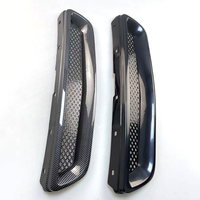 Grille de calandre avant en maille, grille d'admission d'air sport en ABS, noir brillant, noir carbone, noir mat, peinte pour Honda Civic 1996-1998