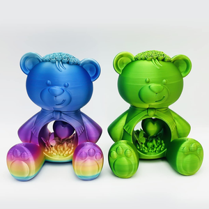 Candy Color طراز جديد 3D مطبوعة دببة ألعاب صغيرة مادة PLA صب مخصص للأطفال - Product Image 1