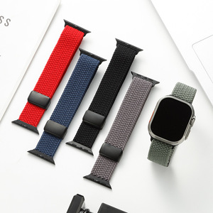 Cinturini per orologi con chiusura magnetica in Nylon intrecciati elastici per <span class=keywords><strong>Apple</strong></span> <span class=keywords><strong>Watch</strong></span> serie 11 10 9 42 <span class=keywords><strong>45</strong></span> 46mm Ultra - Product Image 5