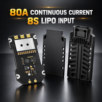 Contrôleur de vitesse brushless 80A ESC pour TAKER S80 8S BLS, 3-8S LiPo, 85A Burst, DShot150/300/600, 13.7g, FPV, certifié CE FCC