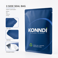 Sachets Doypack 15x21+4cm en Kraft Brun Anti-humidité avec Fermeture Zip, 140 Microns, Thermoscellables pour Chips et Aliments pour Animaux, 100 pièces