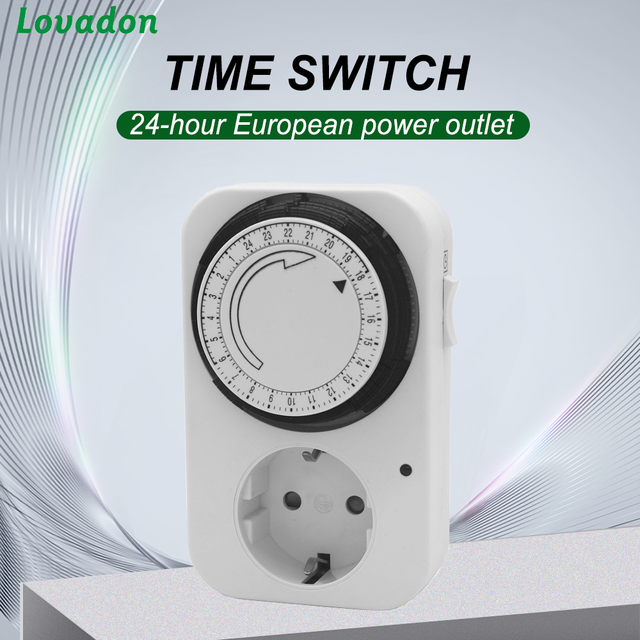 Factory Supply Smart Home Mini Timer Switch Plug 24-Hour Cyclic Mechanical Timer for Industrial Use 220V PC Plug in Timer