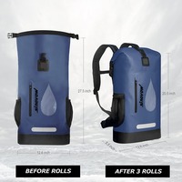 Sac à dos avec logo personnalisé sac de camping imperméable à l'eau bâche sac étanche pliable pour l'extérieur sac à dos étanche