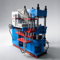Machine de moulage par vulcanisation de caoutchouc silicone avec rail, navette, éjection automatique, convoyeur de rejet et ligne d'assemblage automatisée