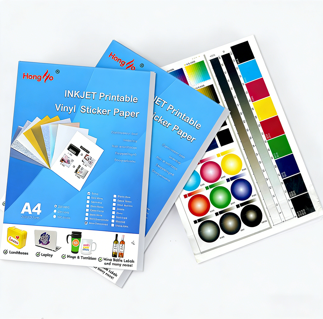 Wholesale A4 Printable Vinyl Sticker Paper Waterproof Instant Dry Strong Adhesive for Inkjet