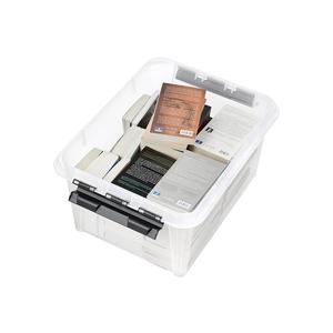 SmartStore Classic 31 Storage Box 6 Pack Paper Media Container Transparent <b>Lid</b> With Handle - Product Image 1