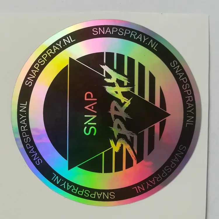 Miễn phí thiết kế tùy chỉnh in logo tự dính phim hoạt hình nhãn 3D Holographic Laser phim chết cắt Hologram Sticker